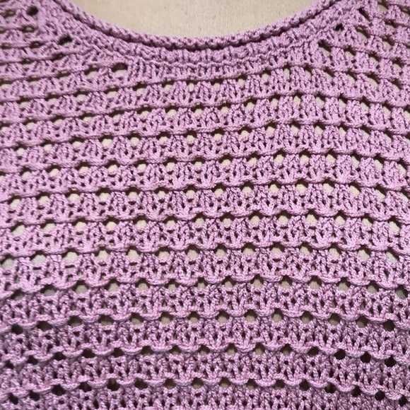 Madewell Open Stitch Austen Sweater Size Large Mauve Pink - Picture 3 of 10